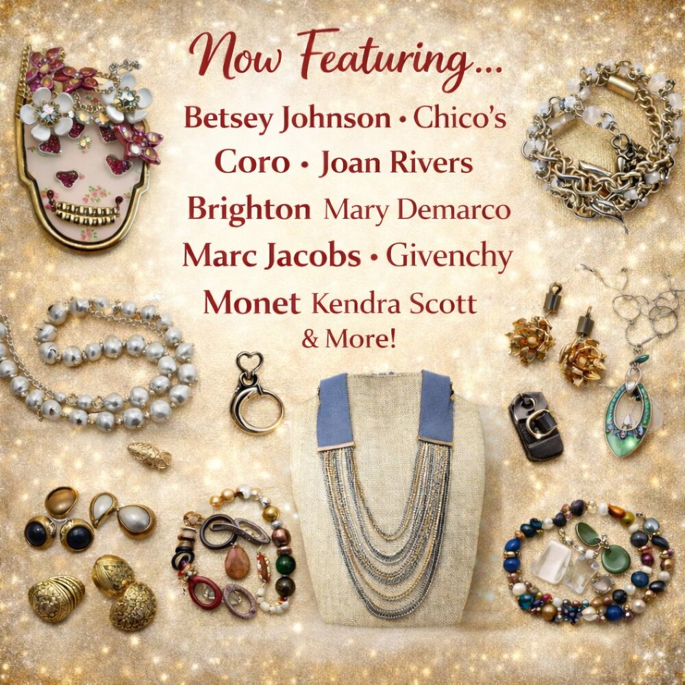 ✨ New Jewelry Drops! ✨ Featuring brands like Monet, Chico’s, J. Crew, WHBM, Bets